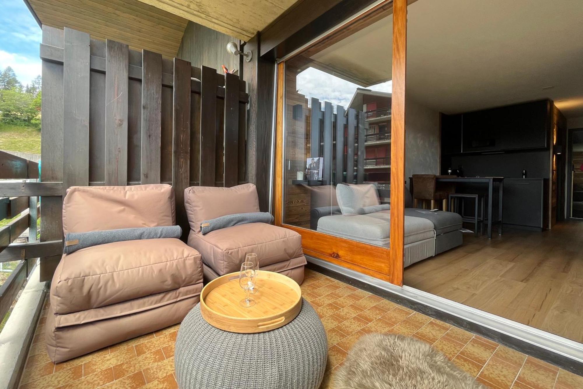 Les Cerfs - Appartement & Studio - Anzère Esterno foto